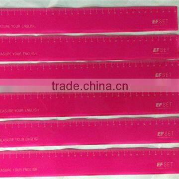 High Quality Plastic ruler OEM logo design colorful printing ps plastic ruler