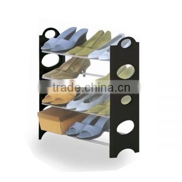 made in china folding 4 tier collapsible shoe rack