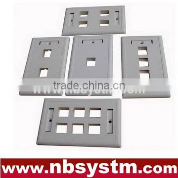 1 2 3 4 6 ports Face Plate, size:70x115mm