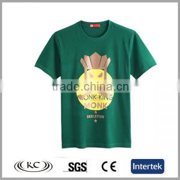 wholesale china 100% organic cotton man green tshirt china
