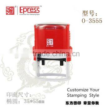 rubber self inking stamp (size:35X55mm red body)
