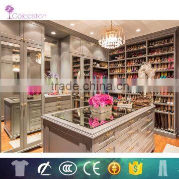 latest Europe designs wardrobe and island cabinet for Hot sale