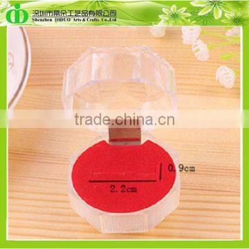 DDJ-0093 ISO9001 Chinese Manufacture Made SGS Test Cheap Acrylic Clear Ring Box