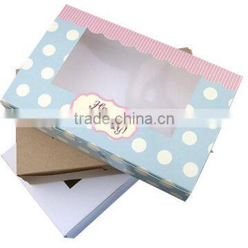 Simple style for the paper gift fancy boxes with window