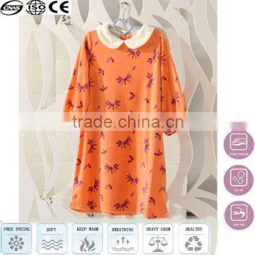 orange asian nylon nightwear