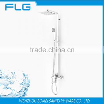 High Quality Product FLG2848S Lead Free Chrome Finished Cold&Hot Water Shower Faucet Set Bath Shower Set