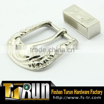 Foshan factory alloy gunmetal 40mm three sets belt buckle