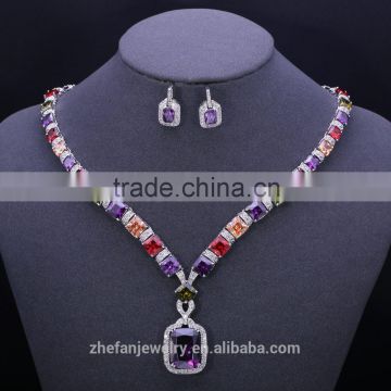 bridal fashion jewerly luxury jewelry zircon jewelry sets Top jewelry band
