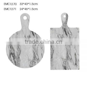 Marble look cement chopping board set decoration concrete cheese cutting board