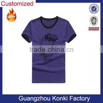 Fashion 100% Cotton Cheap Men's Custom Printing T-shirt