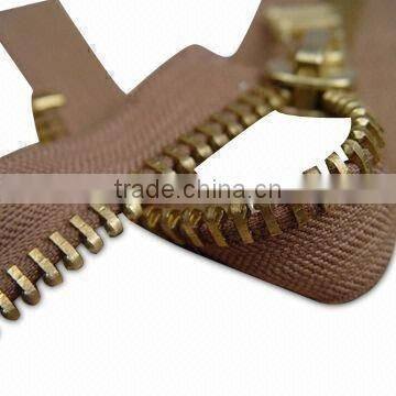 5# Golden Brass zipper C/E Auto Lock slider