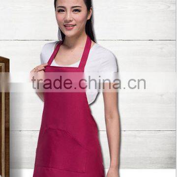 Custom aprons Korean solid color home aprons brown advertising apron custom printed LOGO