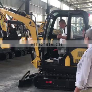 Surprise promotion gift excavator 2.2 ton mini excavators cab equipped for sale prices
