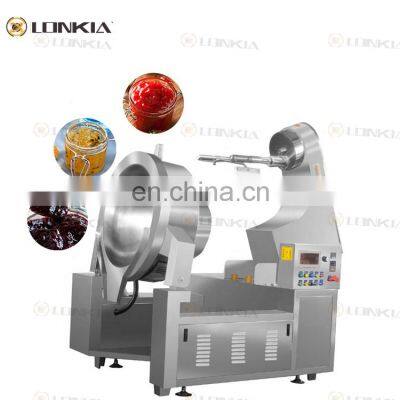 LONKIA Automatic Industrial Cooker With Mixer Paste Cooking Pot With Stirrer Sauce Cooking Machine