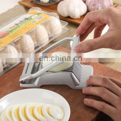 Top Sale Customized New Style Hard Kitchen Tool Cutter Boiled 3 in 1 Egg Slicer Single