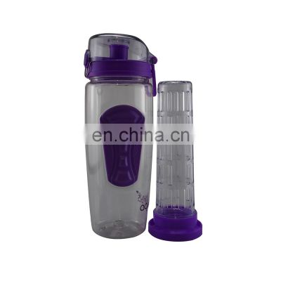 32 oz Large Leakproof Plastic Fruit Infuser Water Bottle for Gym Camping Travel