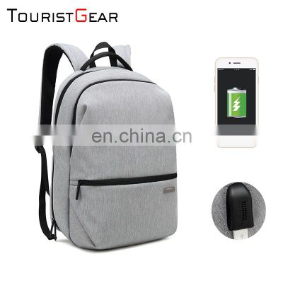 concise new fashion backpack bag good quality college hiking business bagpack water resistant travel backpack with USB