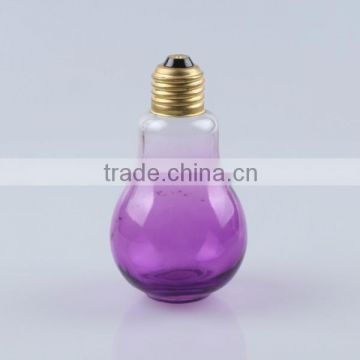 400ml 250ml 100ml bulb shape glass bottle for beverage juice glass bottle