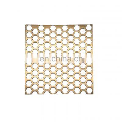Custom Size Exterior Ventilated Decorative Galvanized Facades Panels Perforated Metal Mesh