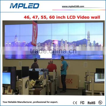 High quality cheap price LCD video wall lcd screen solution for indoor advertising and TV Broadcast Center