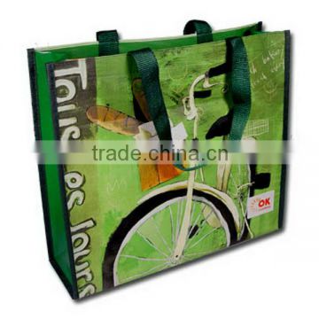 supermarket PP Woven Shopping Bags with Full Colours Printing, PP Woven Lamination Shopper Bags