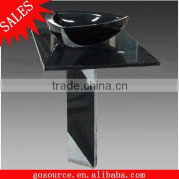 shanxi black stone pedestal sink