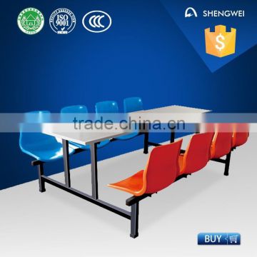 School dining table and chairs for four