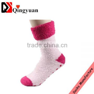 women indoor microfiber fuzzy socks,lady's microfiber socks