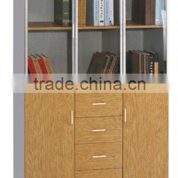 high quality modern office filing cabinet document storage cabinet credenza double glass door bedroom bookcase bookself cabinet