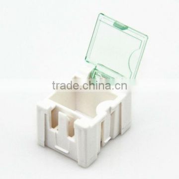 White color semi-transparent cover component storage box / Small parts storage cabinet L00003