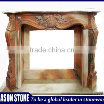 High quality marble round indoor fireplace
