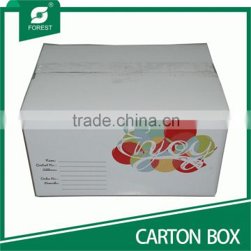 RECYCLED PAPER CARTONS WHITE CORRUGATED CARTON BINS