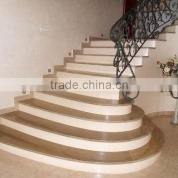 Quality popular hot sale white marble stair step in foshan