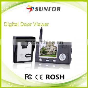 3.5" wireless video door phone+video door intercom system+Digital wireless video door phone---WDP351