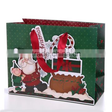 merry Christmas tree DIY China wholesale cheap handmade recycled washable paper bag