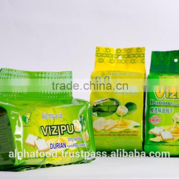 FRUIT FLAVOR COOKIES - VIZIPU Durian flavour 210g/bag Egg Cookie