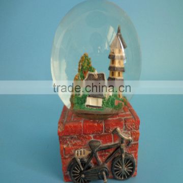 Customized european style snow globe for home decorations