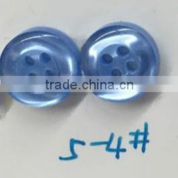 4 holes resin blue shirt buttons