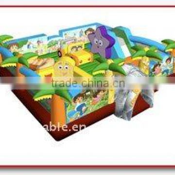 Inflatable Amusement Park with Dora theme