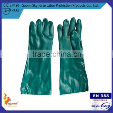 Long Cuff PVC Coated Gloves For Oil Worker
