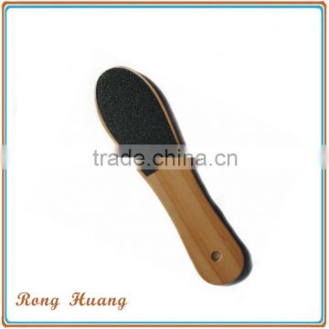 Wooden handle foot file