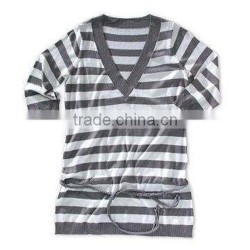 Ladies Stripe fully fashion Jumper