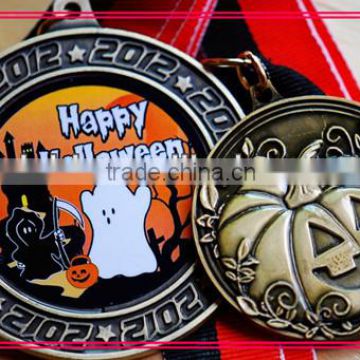 Custom Halloween Holiday Metal Medal