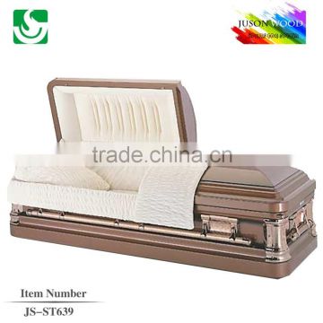 JS-ST639 steel metal casket manufacturers