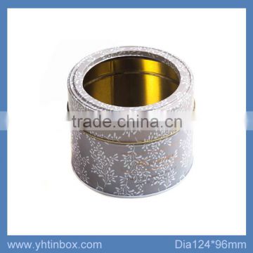 packaging round tin box with window