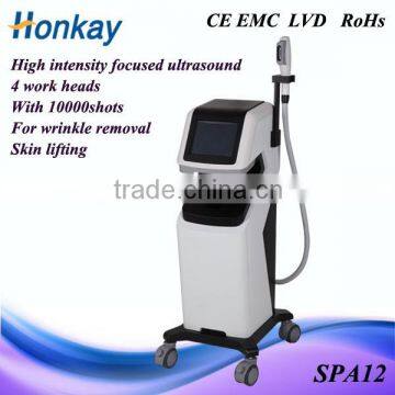 High Intensity Focused Ultrasound Face Lift Wrinkle Removal Beauty Machine