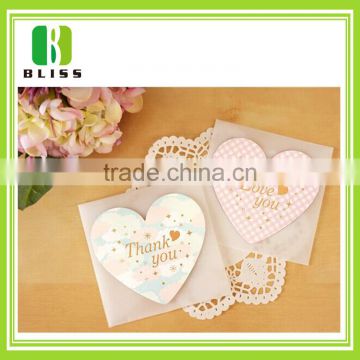 Wholesale Handmade paper custom shape cartoon design print new year greeting cards with best wishes