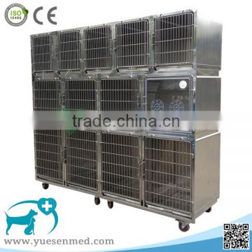 Veterinary clinic hospital pet cage for cat