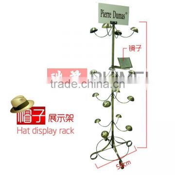 Fashionable metal wire hat display stand/cap rack