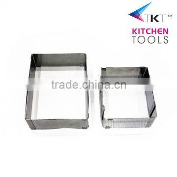 Stretch rectangular stainless steel cake mold cake frame